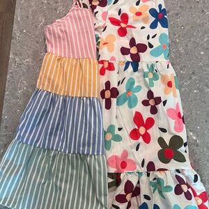 SHEIN Multicolor Striped and Floral Dress